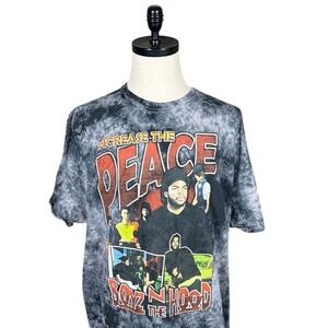 Philcos Boyz N The Hood Increase The Peace Tie Dye Graphic T-Shirt Mens XL Black